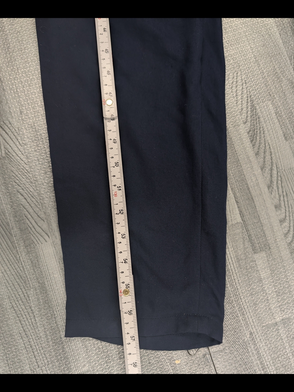 Ralph Lauren Navy Button-Front Jumpsuit with Waist Tie - Picture 7 of 7
